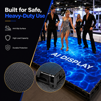 Écran LED P3.91 pour sol, mur vidéo pour scène de concert, événements en ascenseur, fonction interactive, performance visuelle fluide, indice de protection IP65