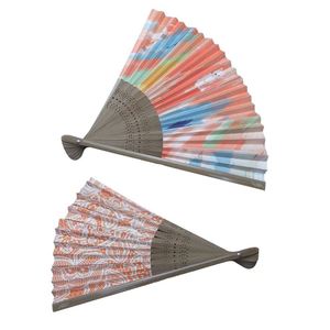 พัดไม้แบบพับได้พัดลมมือออกแบบได้ตามที่ต้องการสำหรับโฆษณา - Product Image 1