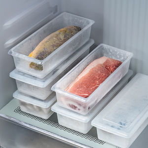 Rectangular Transparent Food Storage <b>Box</b> With Clip On Lid Freezable For Refrigerator And <b>Freezer</b> Use - Product Image 3