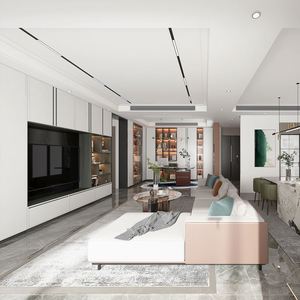 <b>Modern</b> Stylish Solid Wood <b>TV</b> Cabinet with Durable Finish LED Feature Ample Storage Space for Home Entertainment for Living Rooms - Product Image 2