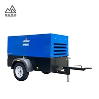 Compresseur d'air monté sur dérapage Kaiyan 33KW d'occasion à haut rendement à un étage pour puits d'eau/exploitation minière 7Bar 3000rpm