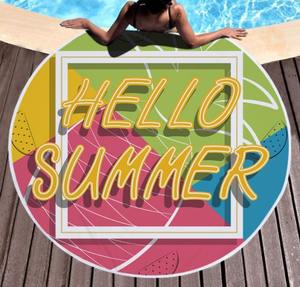 <span class=keywords><strong>Serviette</strong></span> <span class=keywords><strong>de</strong></span> couverture <span class=keywords><strong>de</strong></span> plage ronde <span class=keywords><strong>licorne</strong></span> imprimée ananas Hello Summer - Product Image 5