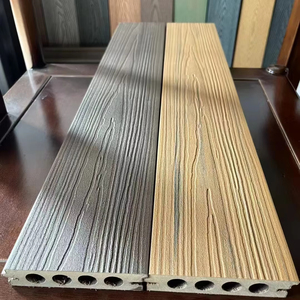 Hiện đại dễ dàng cài đặt WPC <span class=keywords><strong>decking</strong></span> Gỗ nhựa <span class=keywords><strong>composite</strong></span> ngoài trời <span class=keywords><strong>PVC</strong></span> sàn gỗ mịn bề mặt hạt gỗ tếch không thấm nước vườn - Product Image 1