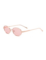 Lunettes de soleil ovales tendance 2026 avec monture métallique et branches au design distinctif – Montures stylées pour adultes