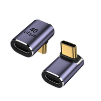 OTG USB4.0 tipe-c laki-laki ke perempuan kabel adaptor untuk ponsel dan Laptop merek baru aluminium Aloi 40Gbps Transfer Data