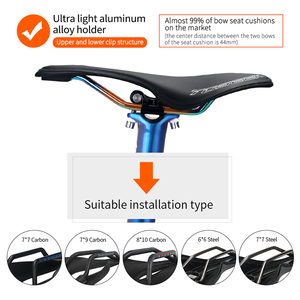 TOSEEK <span class=keywords><strong>Tija</strong></span> de sillín de <span class=keywords><strong>carbono</strong></span> de alta rigidez <span class=keywords><strong>27.2</strong></span> 31.6mm para bicicleta de montaña, carretera y gravel, 0mm de offset, 350 400mm, superligera, abrazadera de sillín de competición - Product Image 4