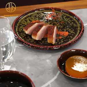 Assiette Ronde Moderne en Céramique 9/10 Pouces pour Sushi, Steak, Dîner, Traiteur, Hôtel, Restaurant, Vaisselle Commerciale - Product Image 6