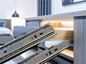 Rail à roulement à billes de 36mm à trois plis monté sur le côté durable pour les tiroirs de bureau et domestiques - Product Image 3