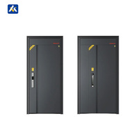 Puertas de aleación de zinc de estilo moderno de moda Premium para puerta de seguridad del hogar puerta de entrada de seguridad a la venta