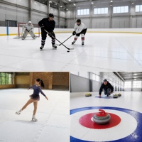 Panneaux de glace synthétique UHMWPE pour l'entraînement au hockey, planches de patinoire artificielle, entraînement au tir et au passe