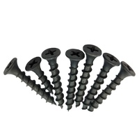 Vente en gros de vis pour cloisons sèches à caméra cachée en phosphate noir à gros filetage autotaraudeur Tornillos Para Madera Vis à bois pour cloisons sèches