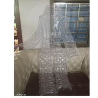 Ensemble de combinaison gonflable transparente en PVC Beile, veste et pantalon gonflables pour affichage publicitaire