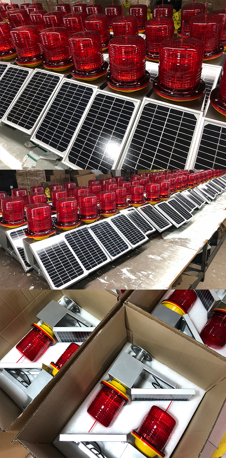 Aviation LED Obstacle Warning Light Anti Corrosion 500-300LX