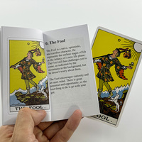 Jeu de cartes à jouer professionnel personnalisé en vente chaude, impression personnalisée de jeu de cartes d'oracle en papier, cartes de tarot avec guide