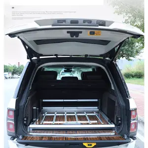 Retrofit Accessories Car Trunk Sliding Wooden Pad For Land Rover Range Rover Vogue L405 2013-2021 Floor Mat Auto Part