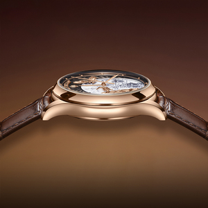 Lucky Harvey <b>Men</b> Luxury <b>Mechanical</b> <b>Watch</b> Waterproof Luminous Self WindingLeather Strap Waterproof ZLS504 - Product Image 3