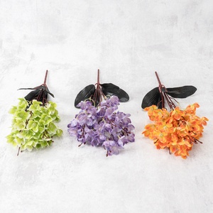 ช่อดอกไม้ประดิษฐ์สไตล์จีน แรงบันดาลใจจากเซน พร้อมต้นไม้สีเขียว สำหรับวางบนตู้วางทีวี เหมาะสำหรับวันเกิด - Product Image 2
