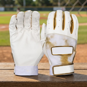 Gants de frappe en cuir personnalisés, respirants, en maille, écologiques, durables, pour adultes, gaucher, équipement d'entraînement de baseball, fermeture auto-agrippante - Product Image 2