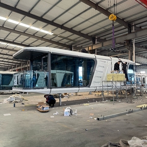 Capsule d'hébergement modulaire en acier pour hôtel, maison conteneurisé<span class=keywords><strong>e</strong></span>, avec cuisine et salle de bain, idéale pour appartement en conteneur maritime - Product Image 5