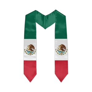 グアテマラ卒業旗ストールサッシスカーフ2025年の日ギフトクラス卒業ストール卒業生の名誉ストール古典的なエンドデザイン - Product Image 6