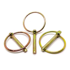 Goupille de sécurité DIN11023, en acier au carbone galvanisé, type O, à ressort, goupille de blocage, goupille de sécurité, goupille à ressort, goupille de verrouillage - Product Image 2