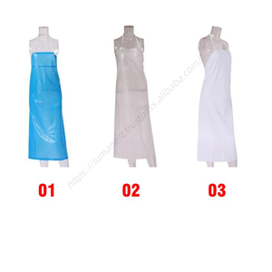 Tablier jetable E013 en PVC, personnalisable avec logo, pour abattoir et usine, imperméable et résistant à l'huile, en plastique, vente en gros - Product Image 3