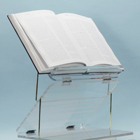 Support de livre sur pied transparent pour bureau, support de Table en Lucite, support pour lecture, qunaise