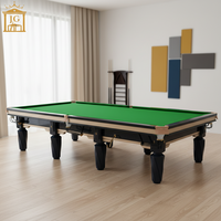 Table de billard et de snooker moderne pliable personnalisable de 12 pieds avec rails en bois massif importé, qualité tournoi, à vendre