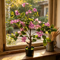 Zweifarbige Hochzeits-Tischdekoration Künstlicher Bougainvillea-Baum Kunstblumen Event Weihnachts- und Geburtstagsdekoration