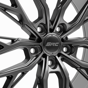 Rines de Aluminio Forjado Estilo Racing Moderno en Gris Mate con Borde Pulido de 19-21 Pulgadas - Product Image 5