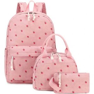 Adolescents School Backpack <b>Character</b> Pattern Polyester Lining <b>Book</b> Bag with Lunch Box Pencil Case <b>for</b> Teens Boys <b>Girls</b> - Product Image 5