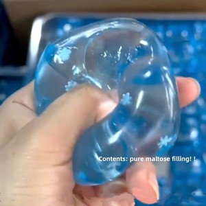 Jouet à presser en forme de cube de maltose, blocs de flocons de neige en plastique souple à rebond lent, gadget de décompression ultime pour soulager le stress - Product Image 4