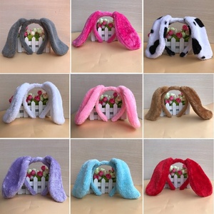 النساء البني الصلصال الكلب آذان أغطية الرأس مرن جرو الكلاب الأذن Hairbands وبر طارة الكلب سماعة أذن - Product Image 5