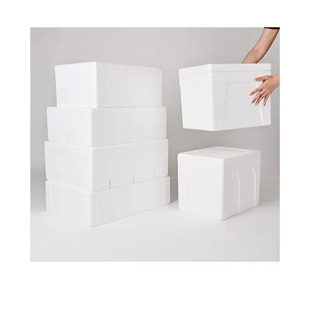 Manufacturing From Thailand Polystyrene Foam Portable Cooler Box Styrofoam Eps Cooler Box For Fish Transportation Custom Size