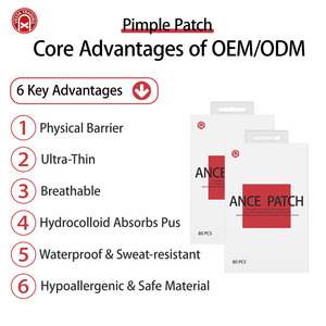 12 Pcs Transparent Silicone Gel Acne Patches 12mm*12pcs For Face &amp; Skin CE Certified Acne <strong>Treatment</strong> - Product Image 1