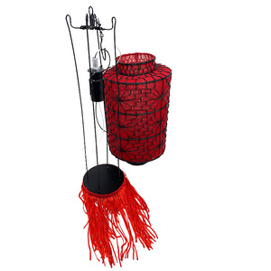 Linternas Tradicionales Chinas de Seda Roja - Product Image 3