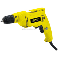 Moteur de brosse professionnel Portable à vitesse Variable de qualité industrielle 10mm Mini perceuse électrique à main 220v Bosh