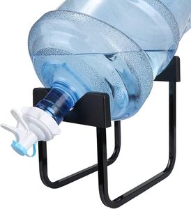 Chine fabricant fournisseur en gros fer acier métal fil bureau bureau simple 5 gallons porte-bouteille d'eau avec robinet - Product Image 1