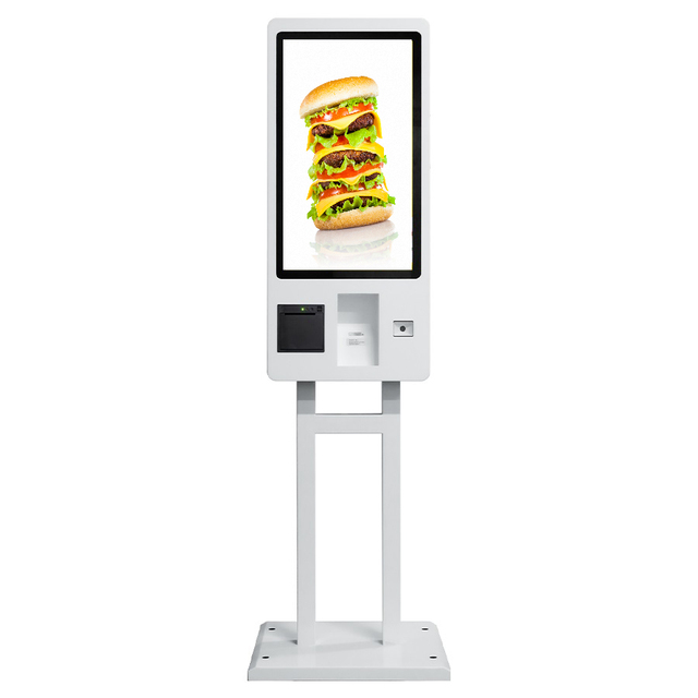 face recognition payment multi touch ordering barcode scanner kiosk