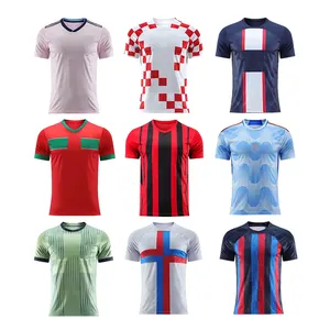 YZ Auf Lager Thailändische Qualität Atmungsaktives Quick Dry Classic Retro Shirt Benutzer definierte Fußball trikots Futbol Vintage Fußball trikot