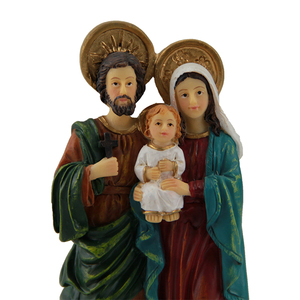 Resina estatuas Reino Unido Sagrada Familia <span class=keywords><strong>estatua</strong></span> 10cm religiosa católica de polyresin estatuas - Product Image 2