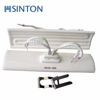 Calentador de infrarrojos eléctrico, elemento calefactor de cerámica IR, color blanco, 220/230V, 500W, 245x60mm, disponible
