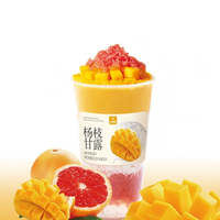 Jam Factory Gemengde Smaken 1L Zak Yangzhi Ganlu Jam Aangepaste Fruitensap Voor Dessertwinkels en Bubble Tea