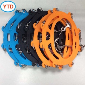 हाईकिंग ट्रैक्शन ट्रैक्शन जूते के लिए एंटी-स्लिप रबर बर्फ साफ करता है-टिकाऊ और हल्के - Product Image 2