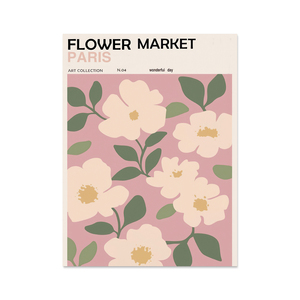 Décoration Murale Vintage Marché aux Fleurs Feuilles <span class=keywords><strong>Paris</strong></span>, Tableau sur Toile Écologique, Affiches Rétro Imprimées, Décoration Murale Personnalisable pour Galerie - Product Image 3