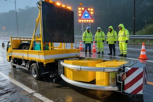 Dispositivo Amortiguador Anticolisión Tipo Escorpión de Una Sola Capa Profesional NIHIX Modelo NIHIX-AU100K para Colisiones de Vehículos en Carreteras - Product Image 4