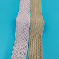 Vente en gros de ruban élastique brillant en nylon textile, bande de couture en spandex, ceinture décorative en maille pelucheuse pour vêtements et sous-vêtements