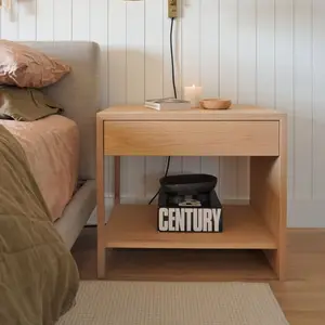 작은 침실 인공적인 나무 침대 Bedside 저장 선반을 위한 간단하고 현대 침대 Bedside 테이블 경제적인 저장 내각