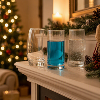 Gobelet en verre incurvé irrégulier personnalisé 2026 de 500 ml – Verre torsadé transparent pour eau, jus, café glacé et autres boissons