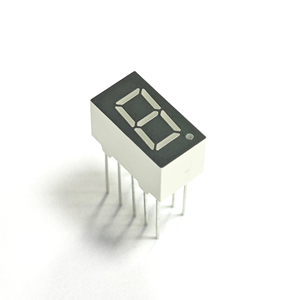 Afficheur LED 7 segments 0,36 pouce 1 chiffre lumière rouge haute luminosité, dispositif électronique miniature attrayant pour comptage numérique à valeur unique - Product Image 1